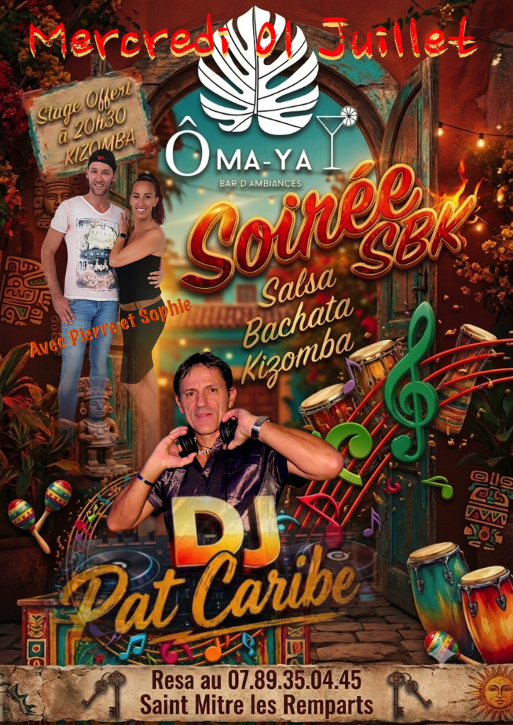 Flyer SBK O Maya Juillet