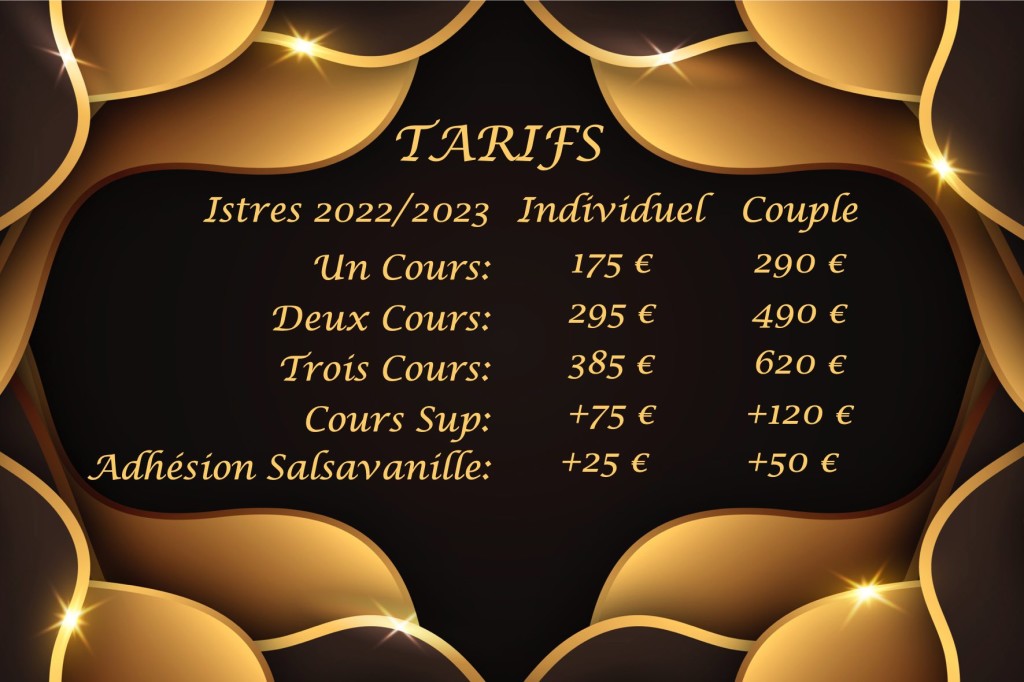 Tarifs Istres 2022-2023-Or